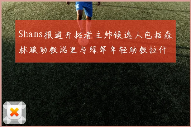 Shams报道开拓者主帅候选人包括森林狼助教诺里与绿军年轻助教拉什布鲁克